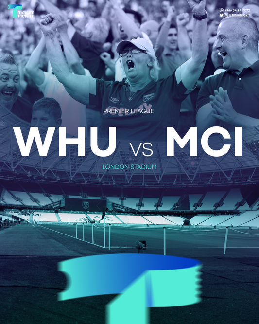 West Ham FC vs  Manchester City FC Tickets - Sat 31 Aug 2024
