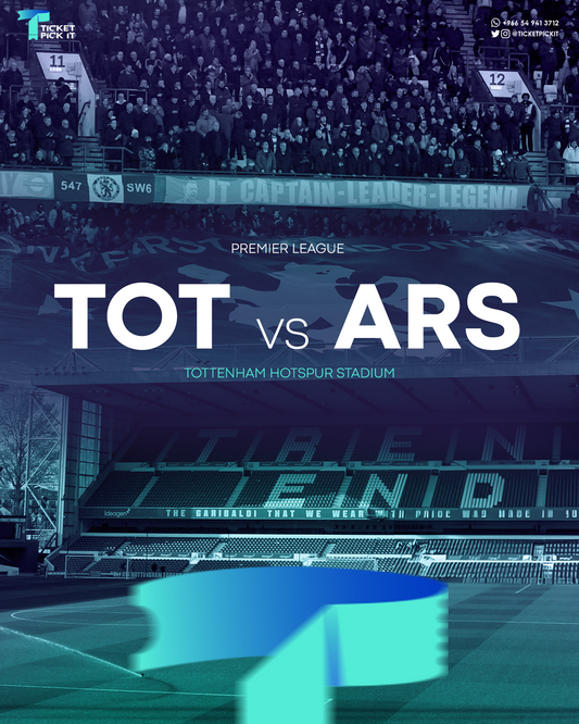 Tottenham Hotspur vs Arsenal Tickets - Sun 15 Sep 2024