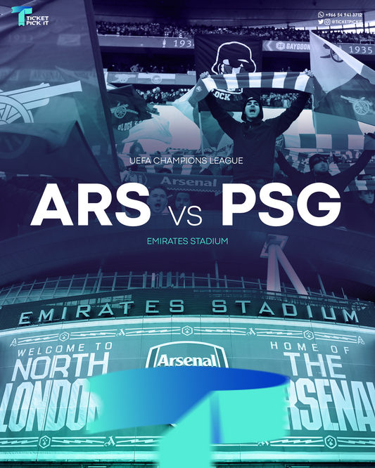 Arsenal FC vs PSG FC - Group Stage Tickets - Tue 01 Oct 2024