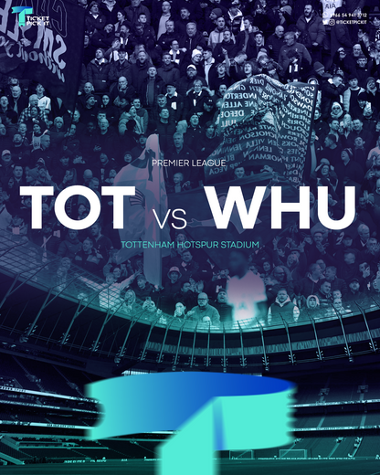 Tottenham Hotspur vs West Ham Tickets - Sat 19 Oct 2024