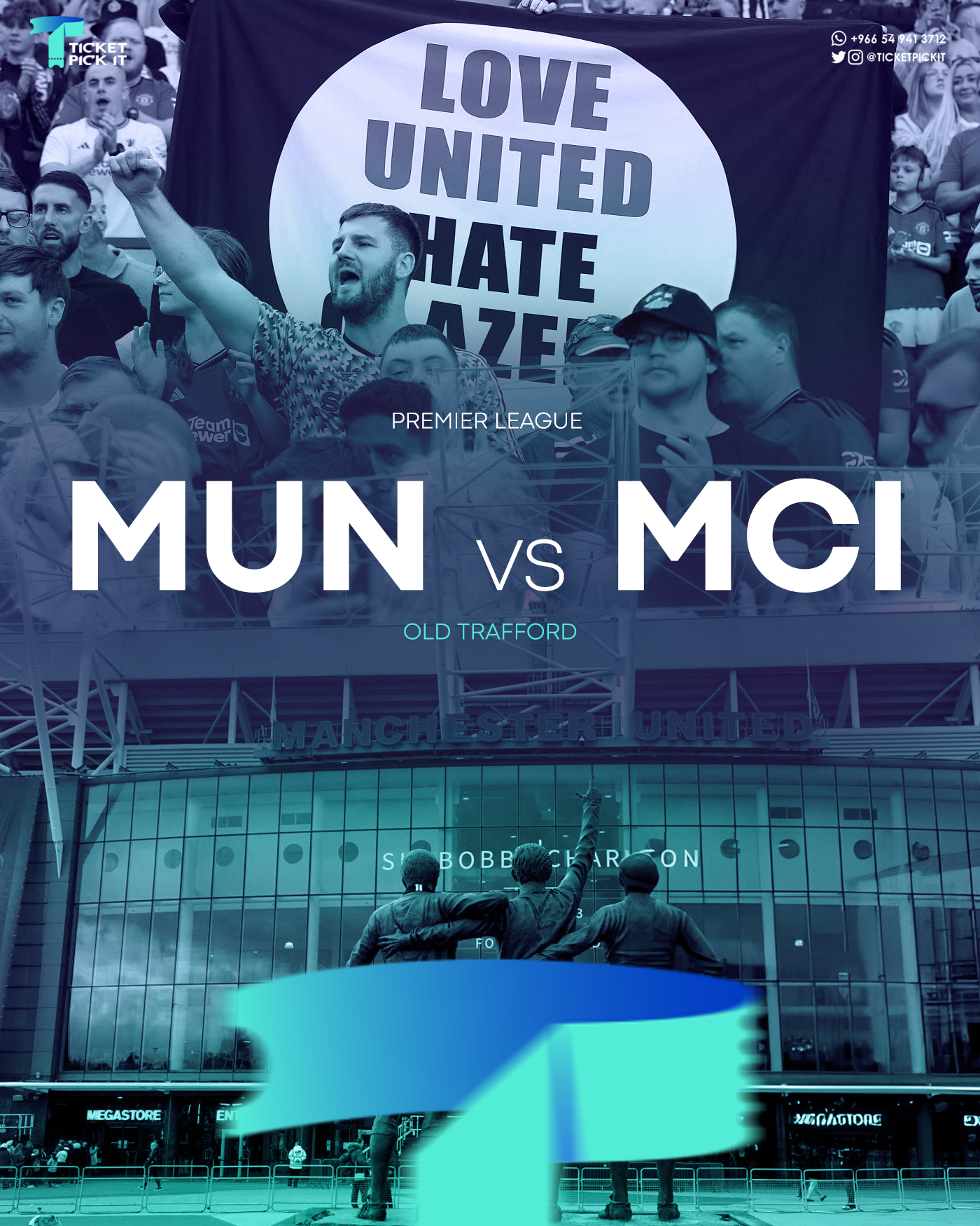 Manchester United vs Manchester City Tickets - Sun 06 Apr 2025